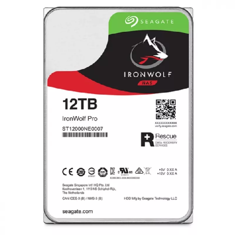 Seagate IronWolf Pro ST12000NT001 internal hard drive 12 TB 7200 RPM 256 MB 3.5 inch Serial ATA III