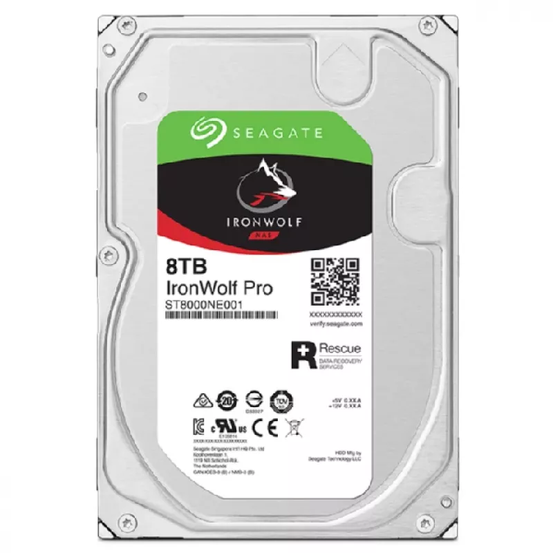 Seagate IronWolf Pro ST8000NT001 internal hard drive 8 TB 7200 RPM 256 MB 3.5 inch Serial ATA III