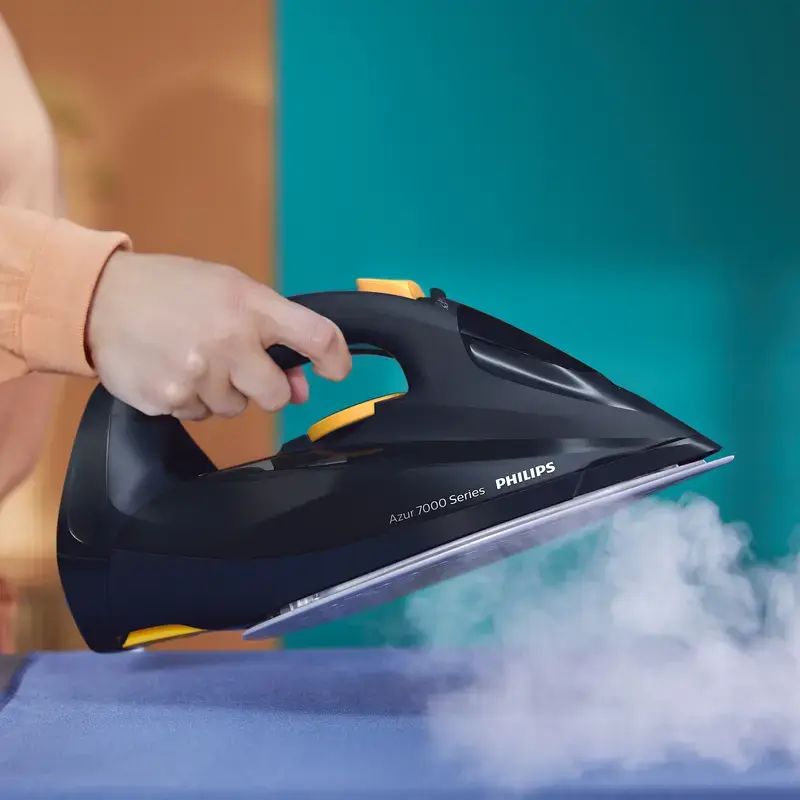 Philips 7000 series DST7060/20 HV Steam Iron Blue/Yellow