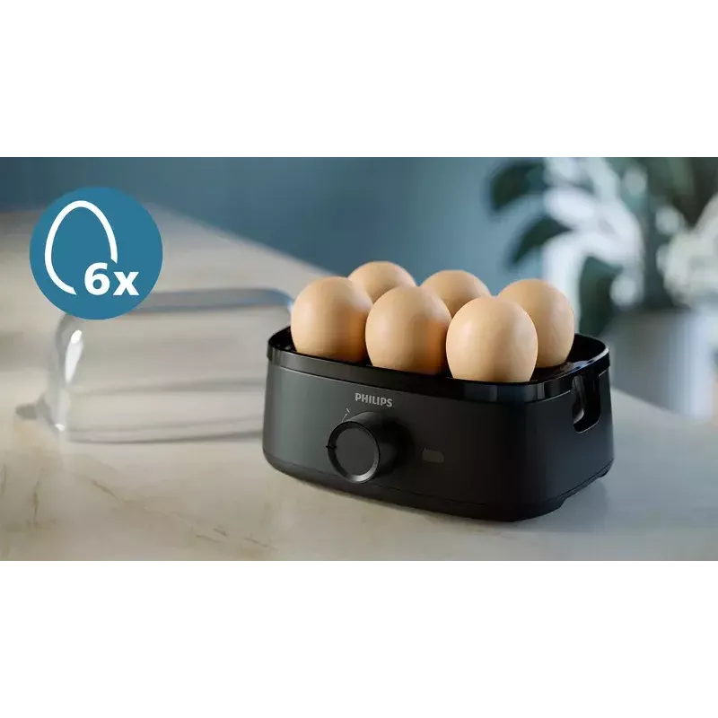 Egg Cooker Philips 3000 series HD9137/90 6 eggs capacity Black