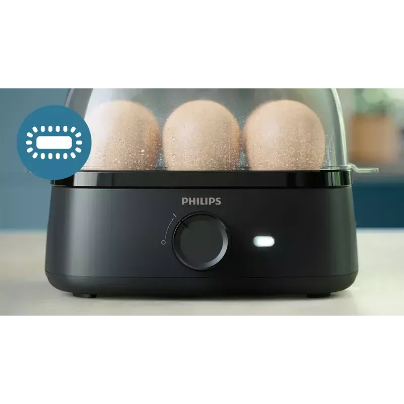 Egg Cooker Philips 3000 series HD9137/90 6 eggs capacity Black