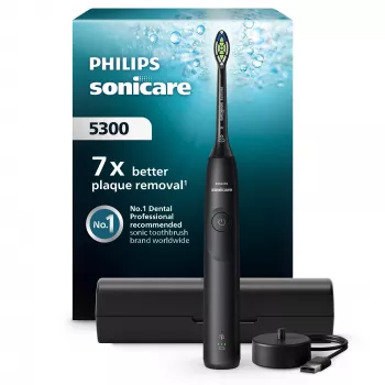 Sonic toothbrush Philips Series 5300 HX7101/02 — sonic, 62,000 movements/min, 3 speeds, 2‑min timer, black