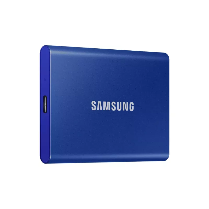 External SSD Samsung T7 Portable 1 TB, USB-C 3.2 Gen 2, NVMe, AES-256 Hardware Encryption, Blue