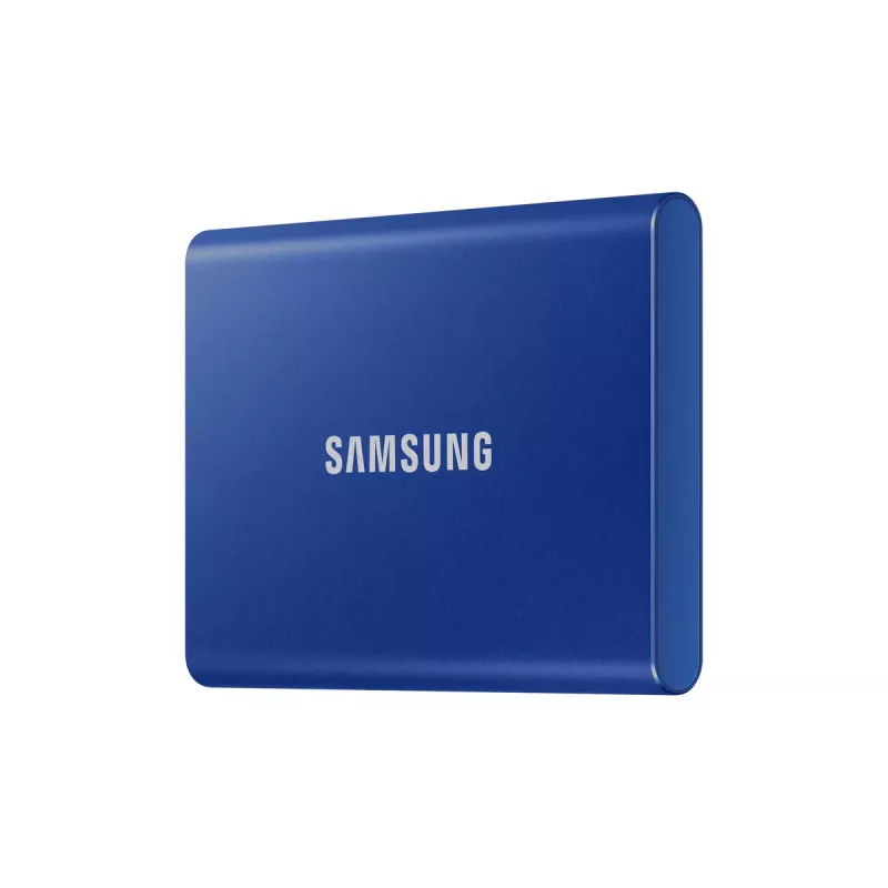 External SSD Samsung T7 Portable 1 TB, USB-C 3.2 Gen 2, NVMe, AES-256 Hardware Encryption, Blue