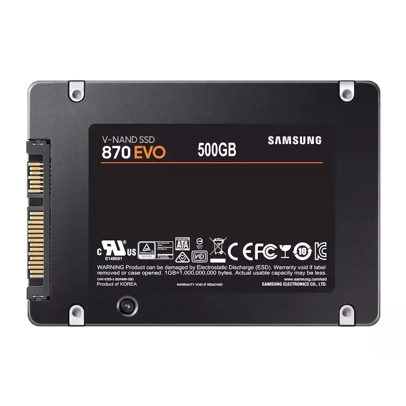 Samsung 870 EVO 500 GB 2.5 inch Serial ATA III V-NAND MLC