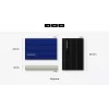 External SSD Samsung MU-PE1T0R 1 TB USB Type-C 3.2 Gen 2 (NVMe), Blue, rubber housing