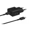 Charger Samsung EP-T2510 25W USB‑C Indoor Fast Charging, Black, 1 m cable