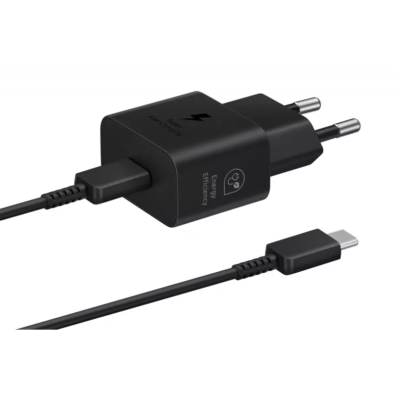 Charger Samsung EP-T2510 25W USB‑C Indoor Fast Charging, Black, 1 m cable