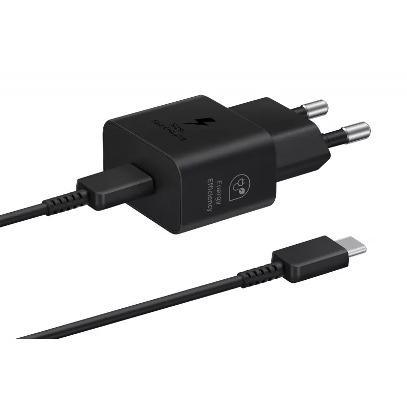 Charger Samsung EP-T2510 25W USB‑C Indoor Fast Charging, Black, 1 m cable