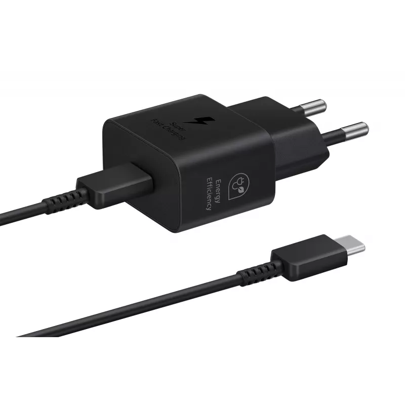 Charger Samsung EP-T2510 25W USB‑C Indoor Fast Charging, Black, 1 m cable