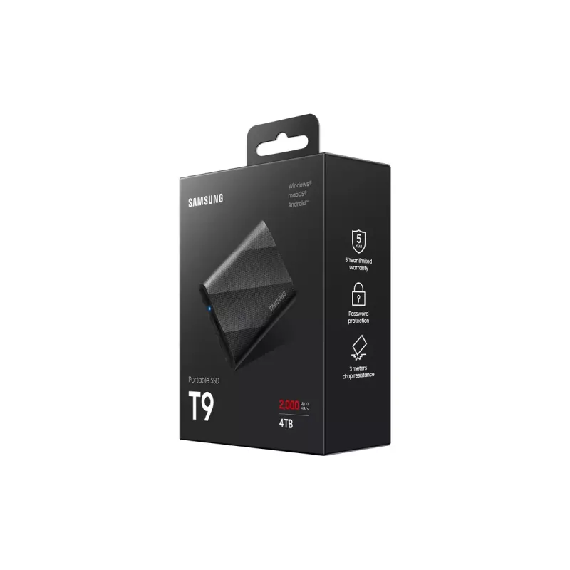 Samsung MU-PG4T0B 4 TB USB Type-C USB 3.2 Gen 2x2 Black