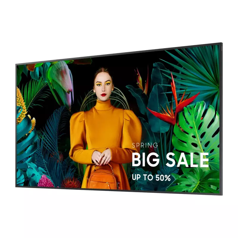 Samsung QB65C Digital signage flat panel 165.1 cm (65 inch) LCD Wi-Fi 350 cd/m² 4K Ultra HD Black Built-in processor Tizen 7.0 16/7