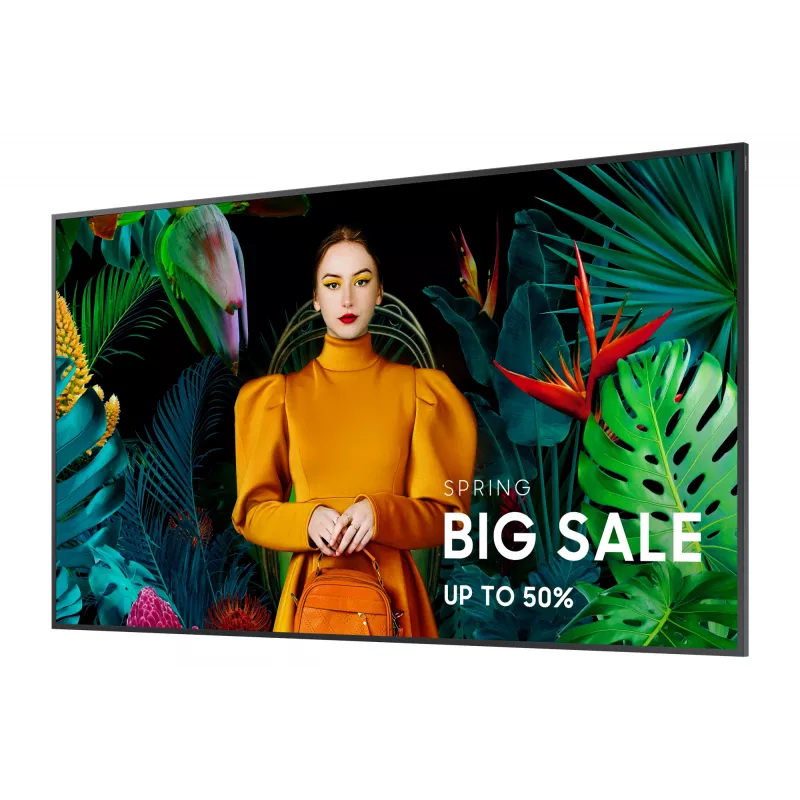Samsung QB75C Digital signage flat panel 190.5 cm (75 inch) LCD Wi-Fi 350 cd/m² 4K Ultra HD Black Built-in processor Tizen 16/7