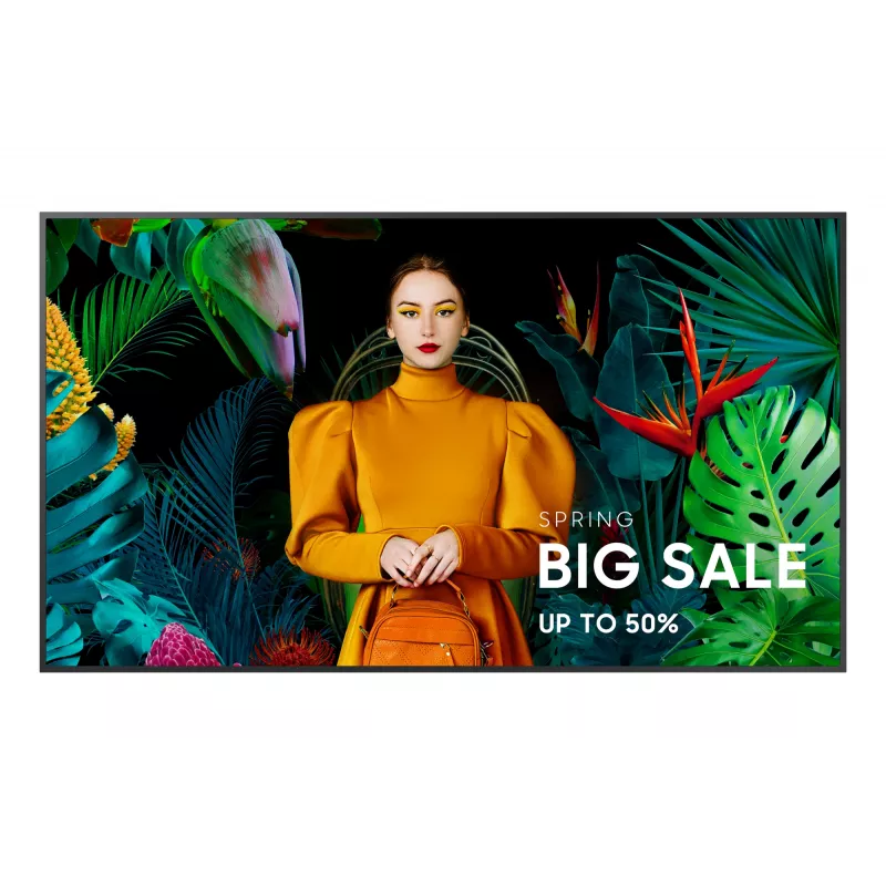 Samsung QB75C Digital signage flat panel 190.5 cm (75 inch) LCD Wi-Fi 350 cd/m² 4K Ultra HD Black Built-in processor Tizen 16/7