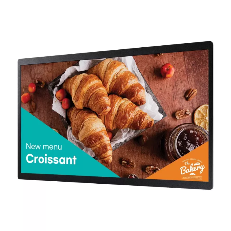 Samsung QB24C Digital signage flat panel 61 cm (24 inch) LED Wi-Fi 250 cd/m² Full HD Black Built-in processor Tizen 16/7