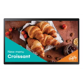 Samsung QB24C-T Digital signage flat panel 61 cm (24 inch) LED Wi-Fi 250 cd/m² Full HD Black Touchscreen Built-in processor Tizen 7.0 16/7