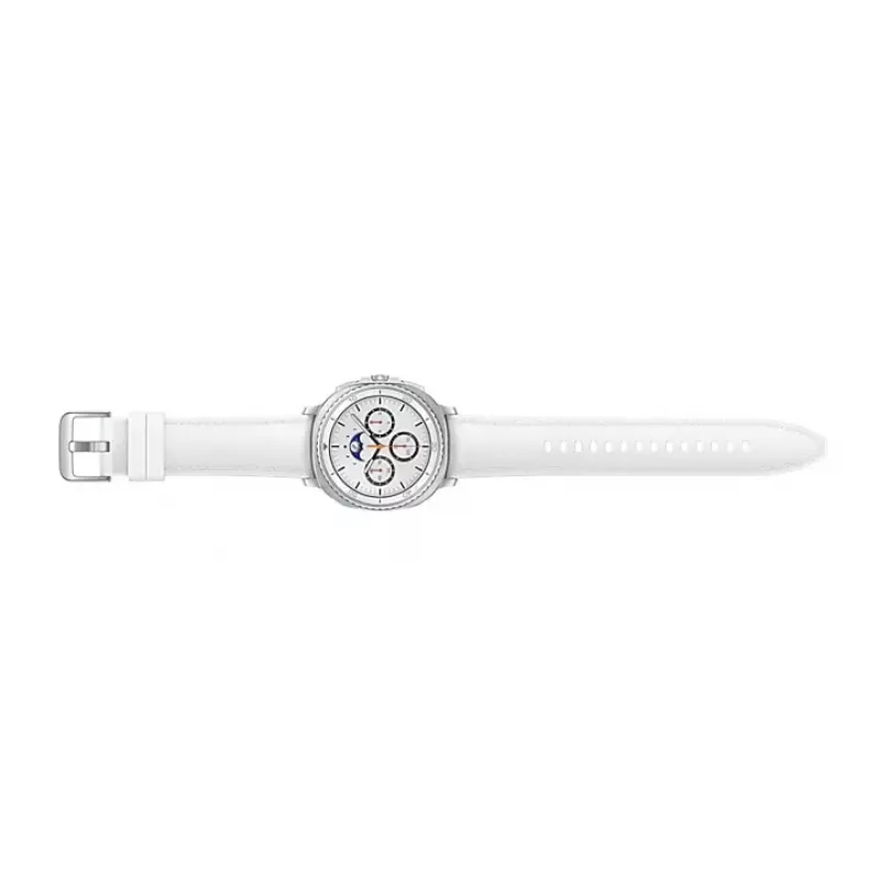 Smartwatch Samsung Galaxy Watch 8 Classic 46 mm — 1.3 inch AMOLED, 438×438, 64 GB, Wi‑Fi, GPS, Silver case, White band