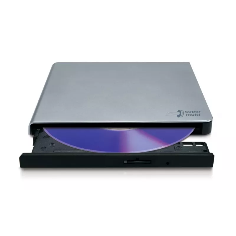 HITACHI-LG DATA STORAGE Slim Portable DVD-writer - Gp57eb40 - USB 2.0 - Silver
