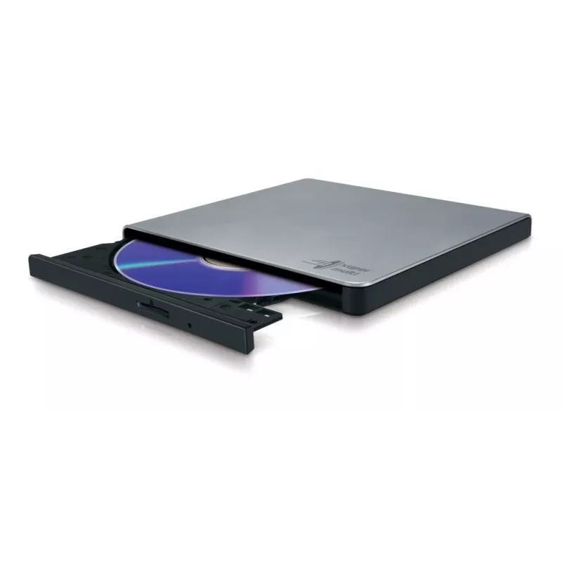HITACHI-LG DATA STORAGE Slim Portable DVD-writer - Gp57eb40 - USB 2.0 - Silver