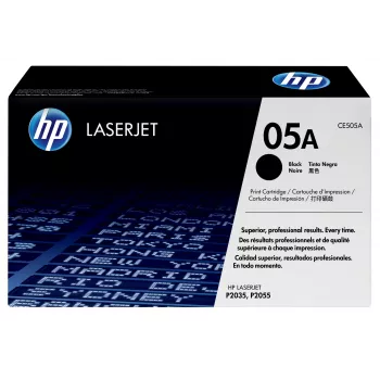 HP 05A Black Original LaserJet Toner Cartridge, 2300 pages, Black, 1 pc(s)