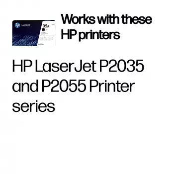 HP 05A Black Original LaserJet Toner Cartridge, 2300 pages, Black, 1 pc(s)
