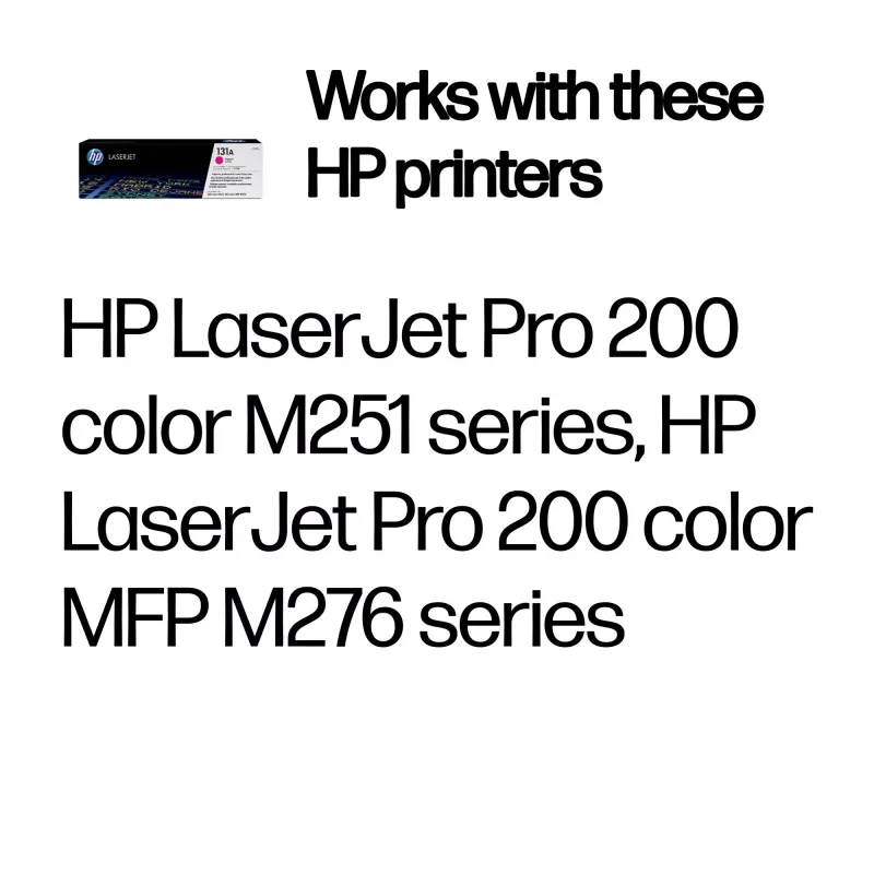 HP 131A Magenta Original LaserJet Toner Cartridge, 1800 pages, Magenta, 1 pc(s)