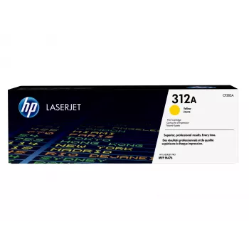 HP 312A Yellow LaserJet Toner Cartridge, 2700 pages, Yellow