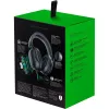 Wired gaming headset Razer BlackShark V2 X — binaural, 3.5 mm, 32 Ω, 100 dB, noise-canceling boom mic, 1.3 m cable, green/black