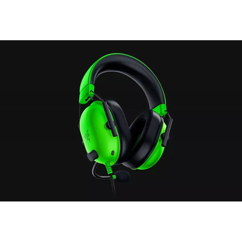 Wired gaming headset Razer BlackShark V2 X — circumaural, 3.5 mm, 1.3 m cable, TriForce drivers, virtual surround