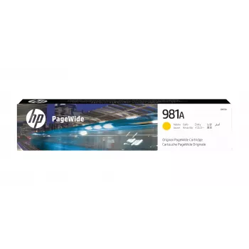 HP 981A Yellow Original PageWide Cartridge, Yellow, 1 pc(s), 6000 pages
