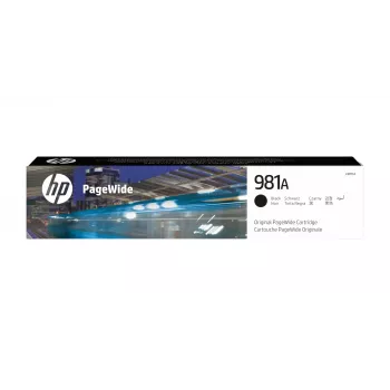 HP 981A Black Original PageWide Cartridge, Black, 1 pc(s), 6000 pages