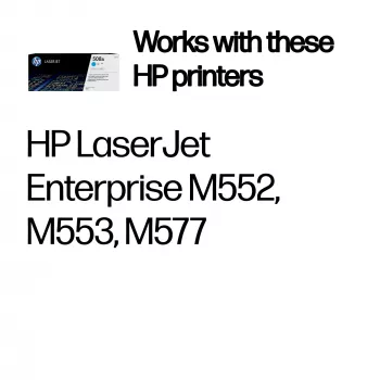 HP 508A Cyan Original LaserJet Toner Cartridge, 5000 pages, Cyan, 1 pc(s)