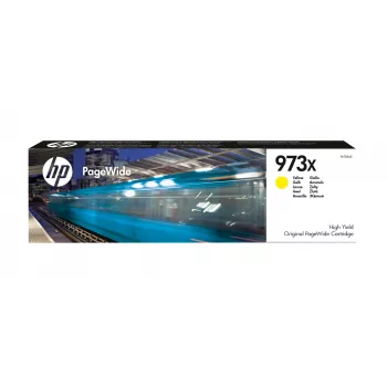 HP 973X High Yield Yellow Original PageWide Cartridge, Yellow, 1 pc(s), 7000 pages