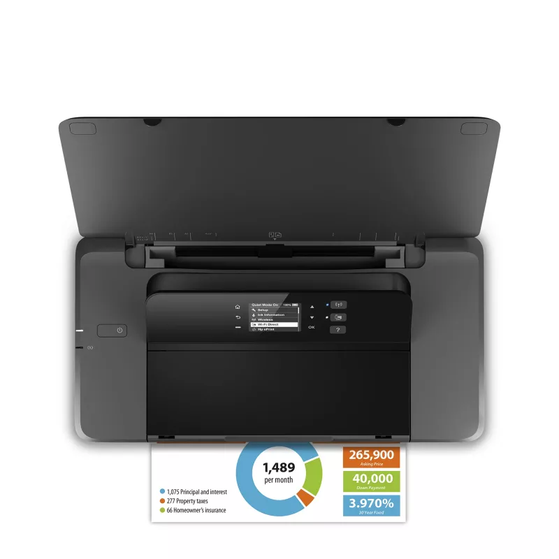 HP Officejet 200 Mobile Wireless Color Printer (CZ993A)