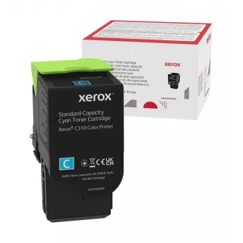 Xerox Genuine ® C310 Color Printer/C315 Color Multifunction Printer Cyan Standard capacity Toner Cartridge (2000 Pages) - 006R04357