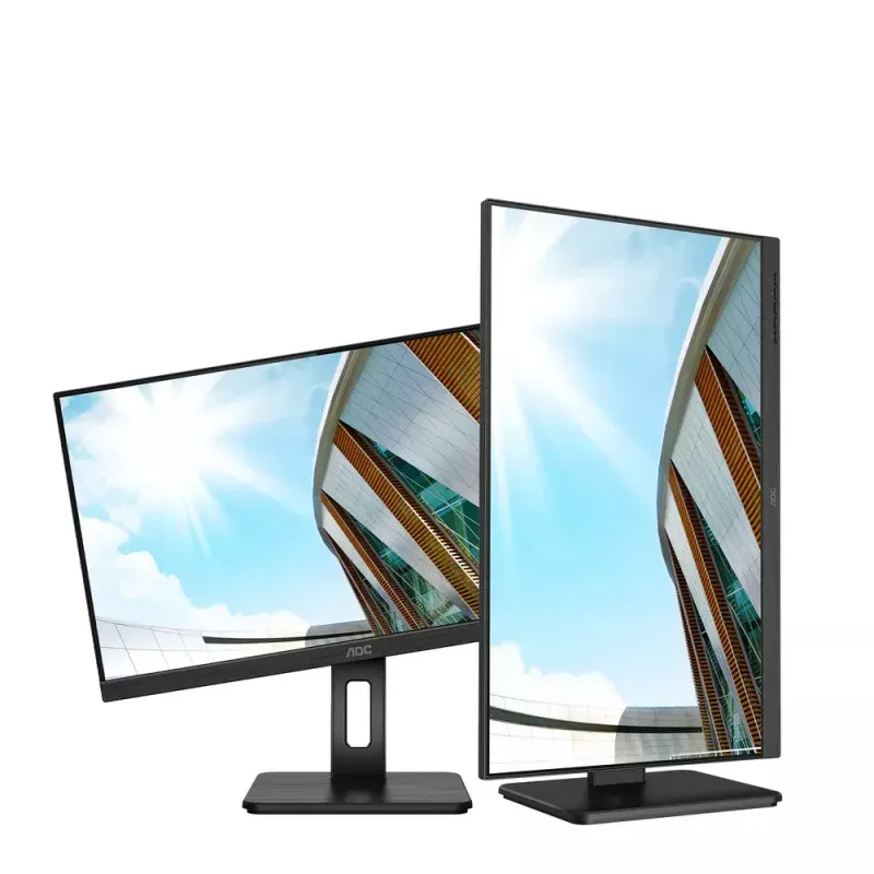 AOC U27P2CA computer monitor 68.6 cm (27 inch) 3840 x 2160 pixels 4K Ultra HD LED Black