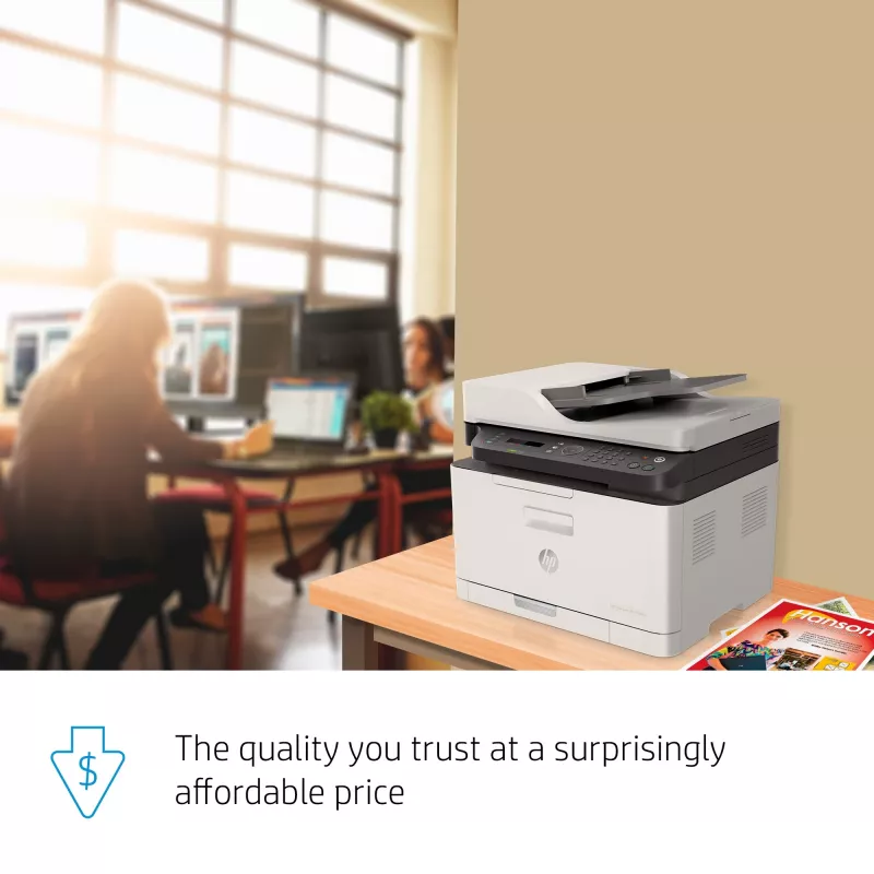 HP Color Laser MFP 179fnw, Laser, Colour printing, 600 x 600 DPI, A4, Direct printing, Black, White
