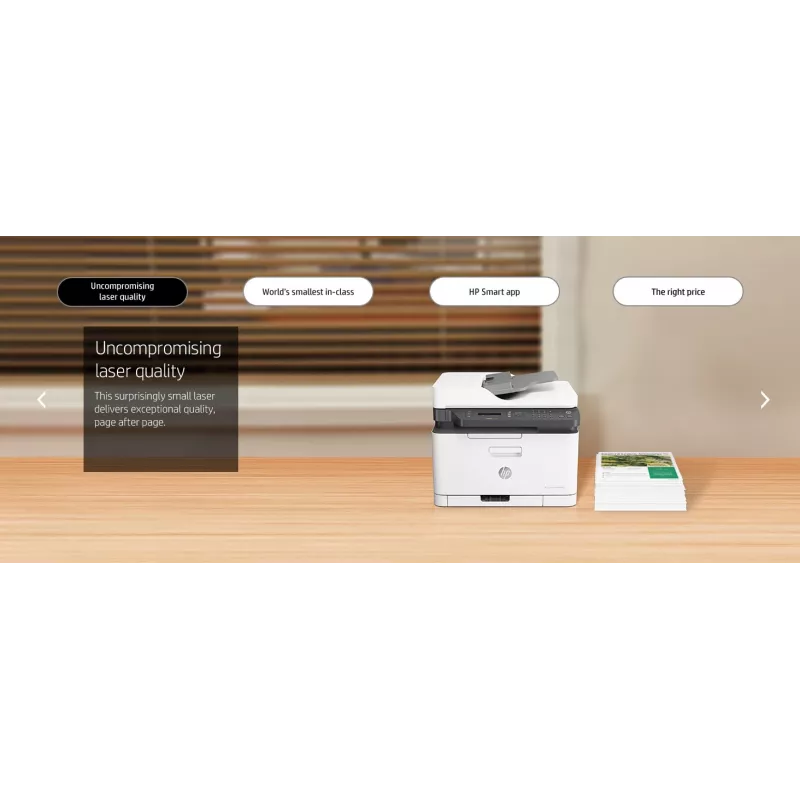 HP Color Laser MFP 179fnw, Laser, Colour printing, 600 x 600 DPI, A4, Direct printing, Black, White