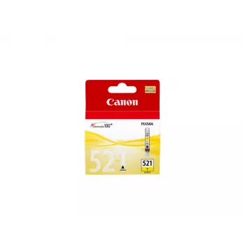 Canon CLI-521Y Yellow Ink Cartridge, Yellow, Pigment-based ink, 1 pc(s), Single pack
