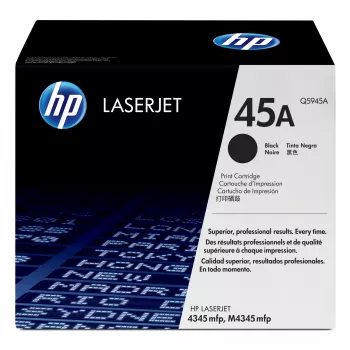 HP 45A Black Original LaserJet Toner Cartridge, 18000 pages, Black, 1 pc(s)