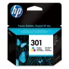 HP 301 Tri-color Original Ink Cartridge. Colour ink page yield: 150 pages, Printing colours: Cyan, Magenta, Yellow, Quantity per pack: 1 pc(s)