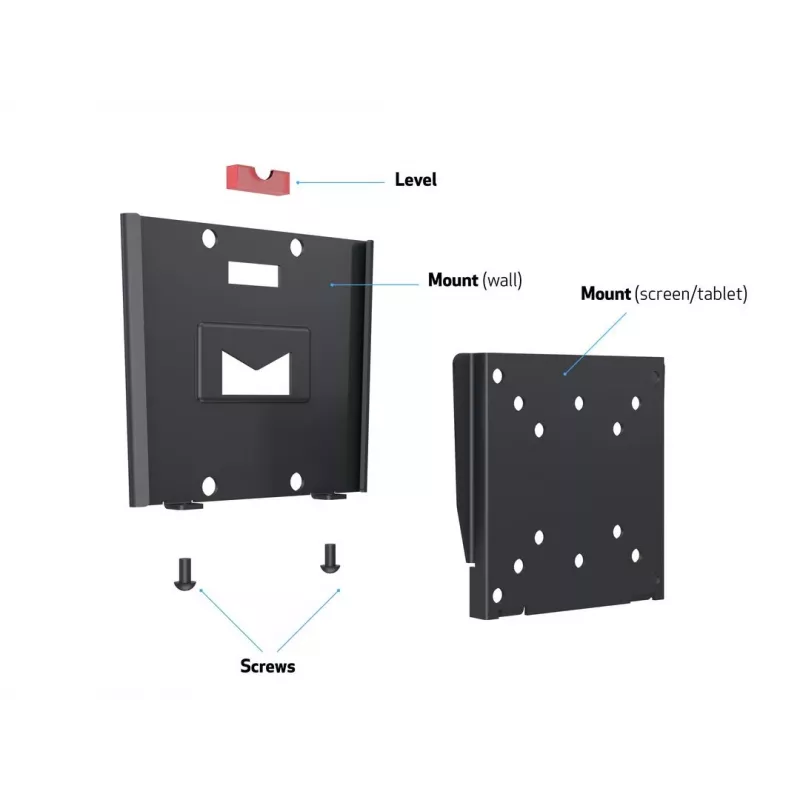 Wallmount Multibrackets M VESA I Black 50x50 75x75 100x100