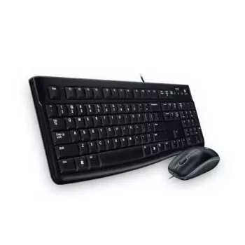 Keyboard and Mouse Set Logitech Desktop MK120
