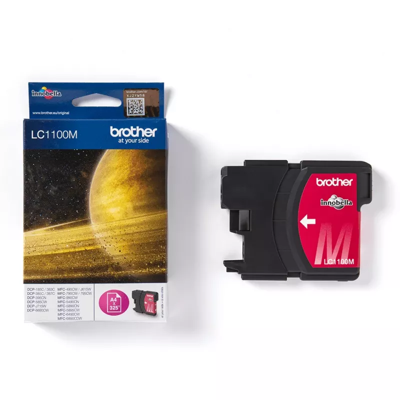 Cartridge Brother LC-1100M Red 325 Pages (5.5ml) DCP385,585,715,MFC290,490,615