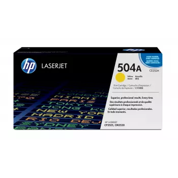 HP 504A Yellow Original LaserJet Toner Cartridge, 7000 pages, Yellow, 1 pc(s)