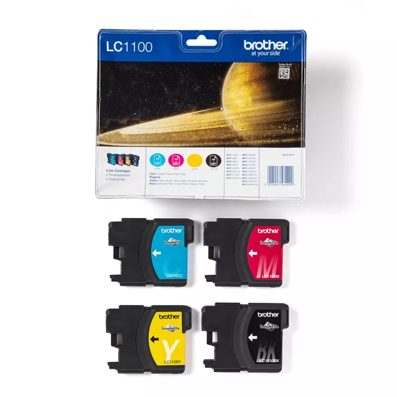 Brother LC1100VALBPDR ink cartridge 4 pc(s) Original Black, Cyan, Magenta, Yellow