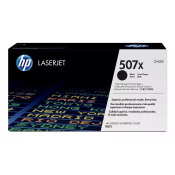 HP 507X High Yield Black Original LaserJet Toner Cartridge, 11000 pages, Black, 1 pc(s)