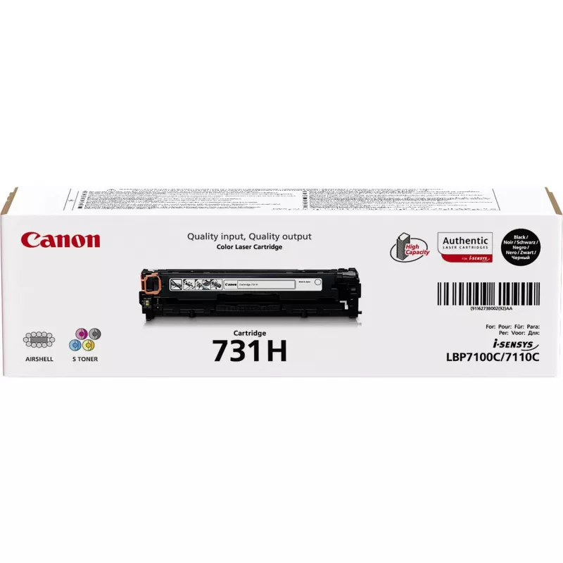 Toner Cartridge Canon 731H 1 pc(s) Original Black 6000 pages