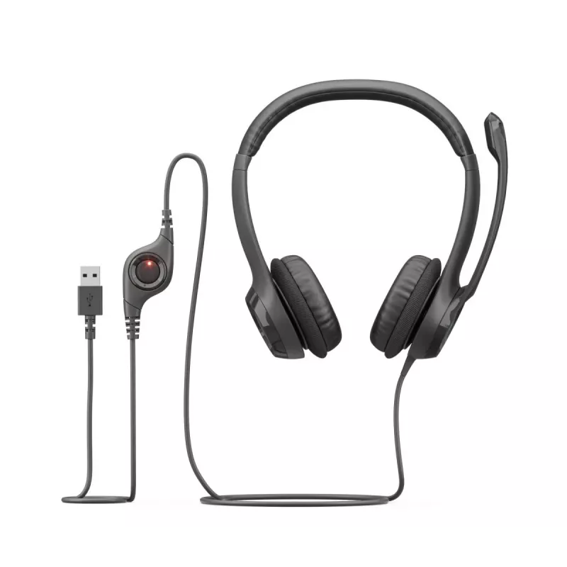 LOGITECH Headset - H390 - USB-a -black