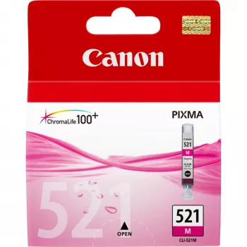 Canon CLI-521M Magenta Ink Cartridge, Magenta, Pigment-based ink, 1 pc(s)
